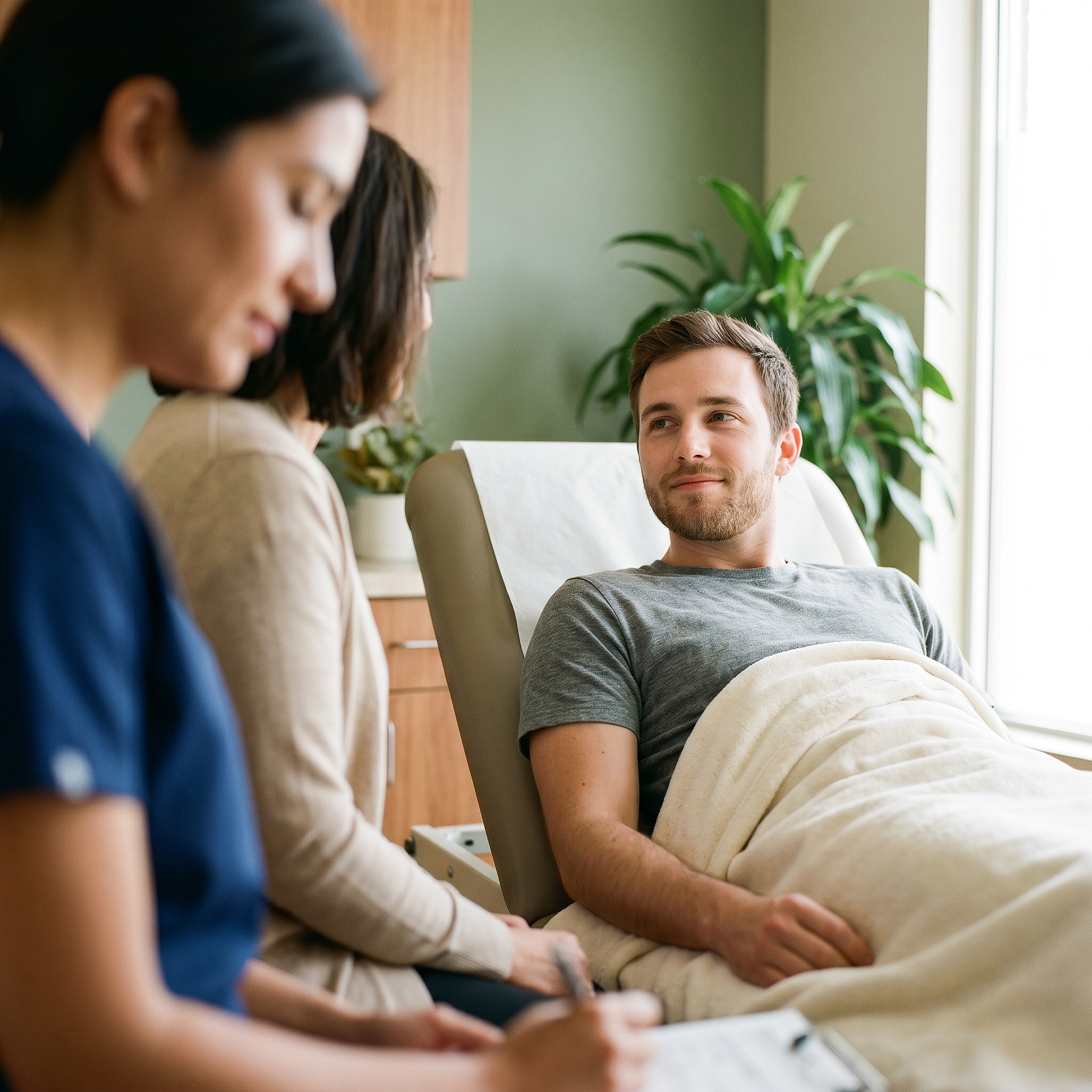 A warm consultation setting